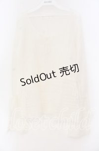 PINK HOUSE / モヘア編み透かしニット  シロ O-25-10-31-068-LO-TO-IG-OS