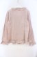 画像3: PINK HOUSE / くるみボタンフリルブラウス  ピンク O-25-10-31-070-LO-BL-IG-OS (3)