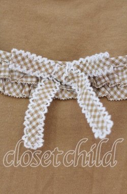 画像2: PINK HOUSE / ギンガムパフTシャツ M オレンジ O-25-10-31-071-LO-TS-IG-OS