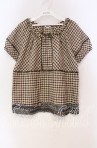 PINK HOUSE / チロリアンテーププルブラウス  ベージュ O-25-10-31-072-LO-BL-IG-ZT080