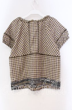 画像3: PINK HOUSE / チロリアンテーププルブラウス  ベージュ O-25-10-31-072-LO-BL-IG-OS