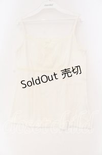 PINK HOUSE / レース配色キャミソール L シロ O-25-10-31-073-LO-TO-IG-OS
