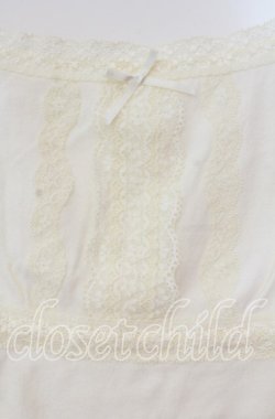 画像2: PINK HOUSE / レース配色キャミソール L シロ O-25-10-31-073-LO-TO-IG-OS