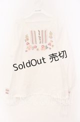 PINK HOUSE / 木製ボタンブラウス  ピンク×マルチ O-25-10-31-074-LO-BL-IG-OS