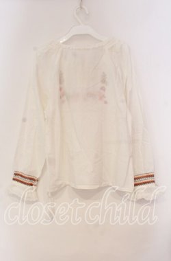 画像3: PINK HOUSE / 木製ボタンブラウス  ピンク×マルチ O-25-10-31-074-LO-BL-IG-OS