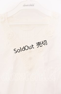 画像2: PINK HOUSE / レース配色シャツチュニック  シロ O-25-10-31-076-LO-OP-IG-OS