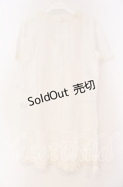 画像4: PINK HOUSE / レース配色シャツチュニック  シロ O-25-10-31-076-LO-OP-IG-OS