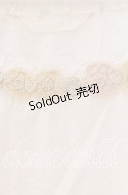 画像2: 【SALE】PINK HOUSE / フラワーモチーフプルブラウス  シロ O-25-10-31-077-LO-TO-IG-ZT479