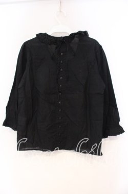 画像3: PINK HOUSE / いちご刺繍プルブラウス  クロ O-25-10-31-079-LO-BL-IG-OS