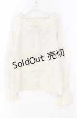 PINK HOUSE / 花モチーフブラウス  生成り O-25-10-31-081-LO-BL-IG-OS