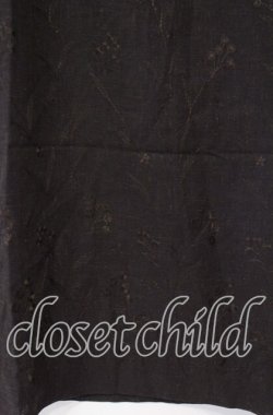 画像2: TOMATSU / 刺繍リネンワンピース 38 ブラウン O-25-10-31-085-LO-OP-IG-OS