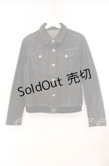 PINK HOUSE / くま刺繍デニムジャケット L クロ O-25-10-31-088-LO-JA-IG-OS