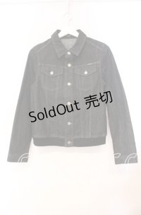 PINK HOUSE / くま刺繍デニムジャケット L クロ O-25-10-31-088-LO-JA-IG-OS