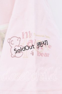 画像3: 【SALE】PINK HOUSE / クマpt&ワッペン付Tシャツ L ピンク O-25-10-31-009-LO-TS-IG-ZT080