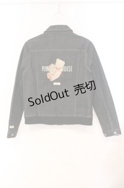 画像3: PINK HOUSE / くま刺繍デニムジャケット L クロ O-25-10-31-088-LO-JA-IG-OS