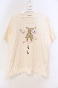 PINK HOUSE / ラビットプリントTシャツ L オフシロ O-25-10-31-010-LO-TS-IG-OS