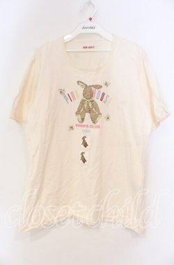 画像1: PINK HOUSE / ラビットプリントTシャツ L オフシロ O-25-10-31-010-LO-TS-IG-OS