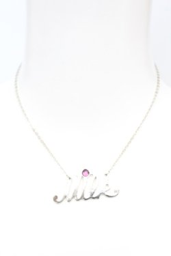 画像2: MILK / ロゴネックレス  シルバー O-25-10-31-2036-ML-AC-IG-OS