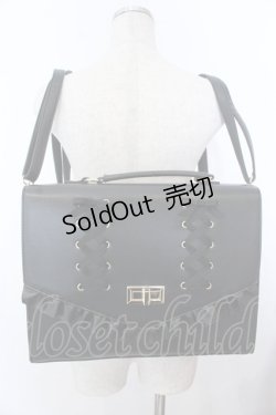 画像1: axes femme POETIQUE / レースアップサッチェルバッグ   O-25-10-31-2040-AX-BG-OW-OS