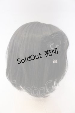 画像2: 星箱works / 青華磁 お団子クリップ式コサージュ  クロ O-25-10-31-2046-PU-AC-OW-OS