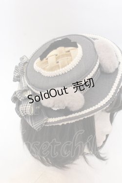 画像2: Hoshibako Works / ベアーズベーカリー カクテルハット  グレー O-25-10-31-2048-LO-AC-OW-OS