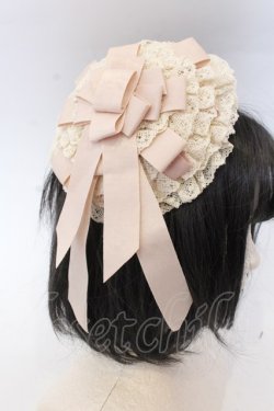 画像1: Hoshibako Works / クリームタルトカクテルハット  ピンク O-25-10-31-2049-LO-AC-OW-OS