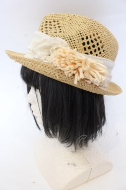 画像1: axes femme / 中折ストローハット  ナチュラル O-25-10-31-2051-AX-AC-IG-OS
