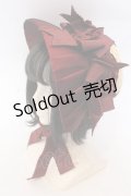 Hoshibako Works / 油彩の薔薇　 ボンネット  ナチュラル×ワイン O-25-10-31-2054-LO-AC-IG-ZT-K004