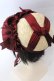 画像2: Hoshibako Works / 油彩の薔薇  ボンネット  ナチュラル×ワイン O-25-10-31-2054-LO-AC-IG-OS (2)