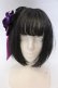 画像2: ATELIER PIERROT / 薔薇レースカチューシャ  パープル×ブラック O-25-10-31-2055-EL-AC-IG-OS (2)