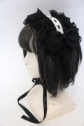 Vallee lys / Lace Enchantment Headdress  ブラック×ホワイト O-25-10-31-2056-GO-AC-IG-OS