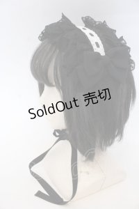 Vallee lys / Lace Enchantment Headdress  ブラック×ホワイト O-25-10-31-2056-GO-AC-IG-OS