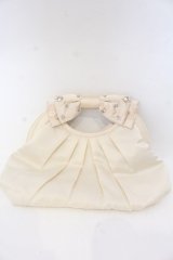 axes femme / リボンパーティーハンドバッグ 270×200×60ｃｍ アイボリー O-25-10-31-2059-AX-BG-IG-ZT387