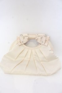 axes femme / リボンパーティーハンドバッグ 270×200×60ｃｍ アイボリー O-25-10-31-2059-AX-BG-IG-ZT387