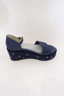 画像5: axes femme POETIQUE / 星座刺繍サンダル L ネイビー O-25-10-31-2060-AX-SH-IG-OS