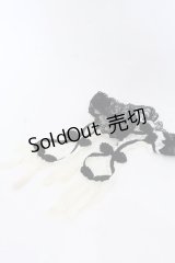 星箱works / 青華磁 レース手袋  シロ×クロ O-25-10-31-2063-PU-ZA-OW-OS