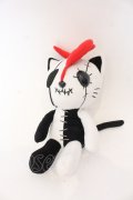 HANGRY&ANGRY / HANGRYぬいぐるみ  ブラック×ホワイト×レッド O-25-10-31-2069-HN-ZA-IG-OS