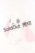 HANGRY&ANGRY / ANGRYぬいぐるみ  ホワイト×ブラック×ピンク うさみみ O-25-10-31-2070-HN-ZA-IG-OS