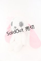 HANGRY&ANGRY / ANGRYぬいぐるみ  ホワイト×ブラック×ピンク うさみみ O-25-10-31-2070-HN-ZA-IG-OS