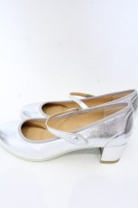 画像2: 【SALE】Franche Lippee / ラウンドトゥストラップパンプス 24.5ｃｍ シルバー O-25-10-31-2072-LO-SH-OW-ZT273 (2)