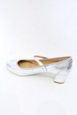 画像3: Franche Lippee / ラウンドトゥストラップパンプス 24.5cm シルバー O-25-10-31-2072-LO-SH-OW-OS