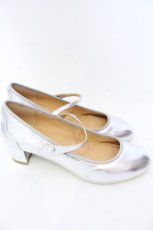 画像4: 【SALE】Franche Lippee / ラウンドトゥストラップパンプス 24.5ｃｍ シルバー O-25-10-31-2072-LO-SH-OW-ZT273 (4)