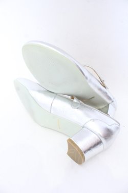 画像7: Franche Lippee / ラウンドトゥストラップパンプス 24.5cm シルバー O-25-10-31-2072-LO-SH-OW-OS
