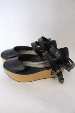 画像2: ALICE and the PIRATES / アンティーク木底シューズ M クロ O-25-10-31-2077-PA-SH-OW-OS