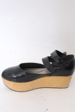 画像4: ALICE and the PIRATES / アンティーク木底シューズ M クロ O-25-10-31-2077-PA-SH-OW-OS