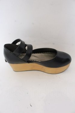 画像6: ALICE and the PIRATES / アンティーク木底シューズ M クロ O-25-10-31-2077-PA-SH-OW-OS