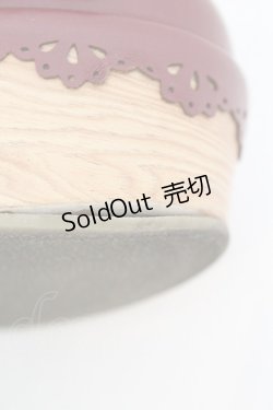 画像8: axes femme kawaii / スカラップ木底風シューズ M アカ O-25-10-31-2005-AX-SH-OW-OS