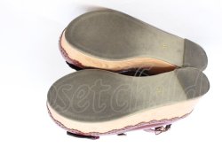 画像9: axes femme kawaii / スカラップ木底風シューズ M アカ O-25-10-31-2005-AX-SH-OW-OS