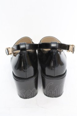 画像3: axes femme POETIQUE / リボンモチーフ使いローファー M クロ O-25-10-31-2007-AX-SH-OW-OS