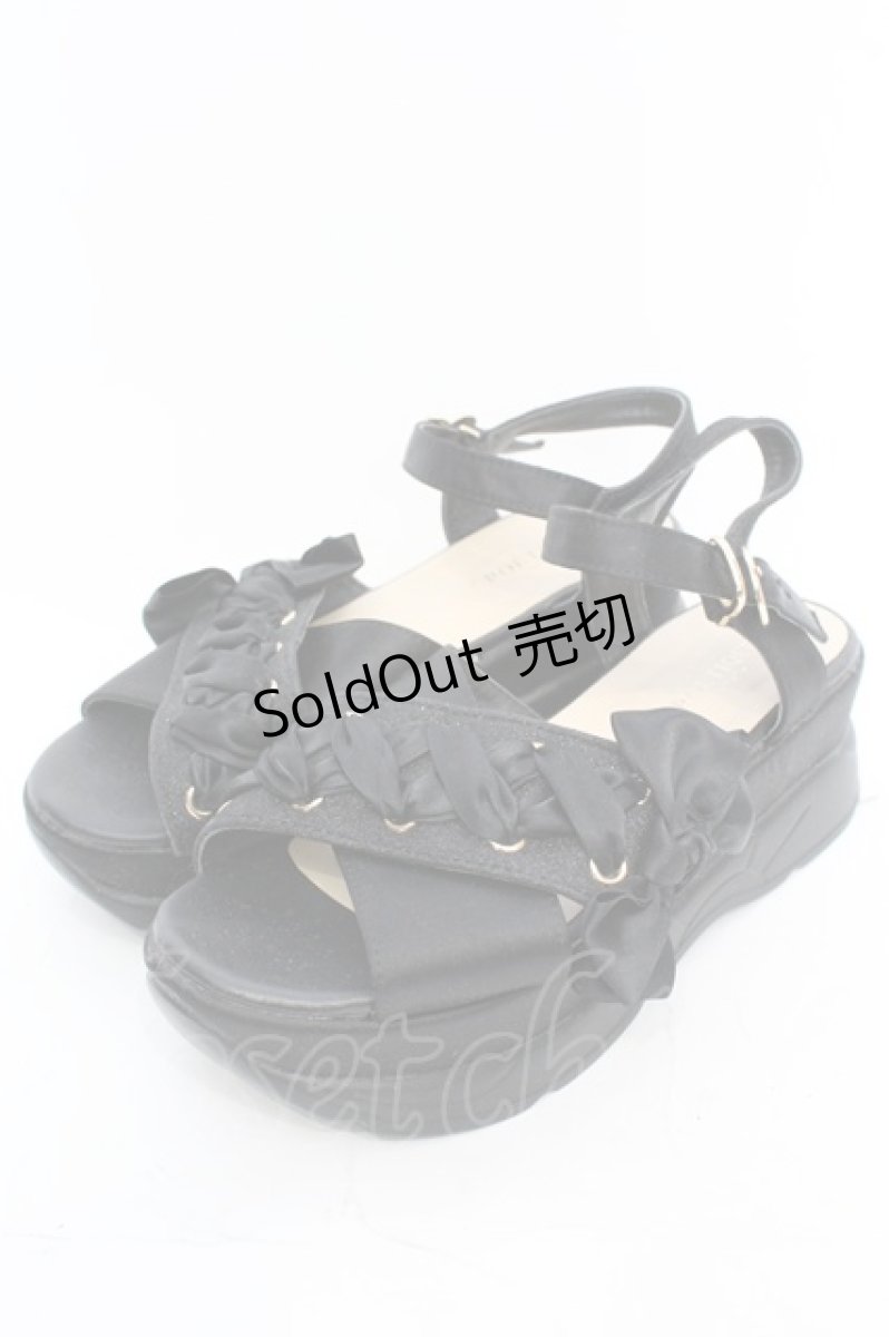 画像1: 【SALE】axes femme / レースアップスポサン M クロ O-25-10-31-2008-AX-SH-OW-ZT273 (1)